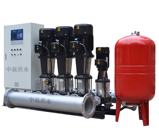 變頻恒壓供水系統(tǒng)主要由PLC、變頻器、觸摸屏、壓力變送器、動(dòng)力及控制線路以及泵組組成